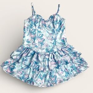 Wild Fable Pink & Blue Floral Party Dress - Spring!